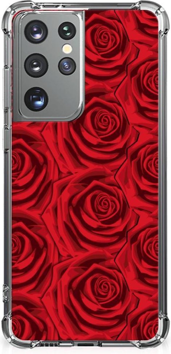 Samsung Galaxy S21 Ultra Case Red Roses