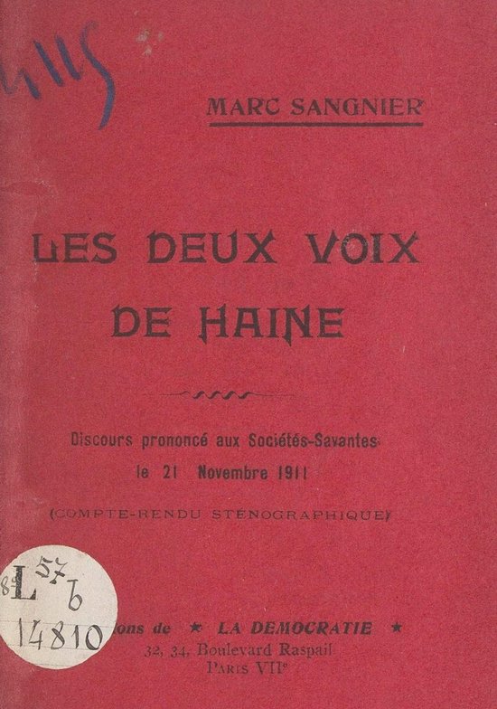 Foto: Les deux voix de haine contre la paix religieuse contre la dignit du prol tariat