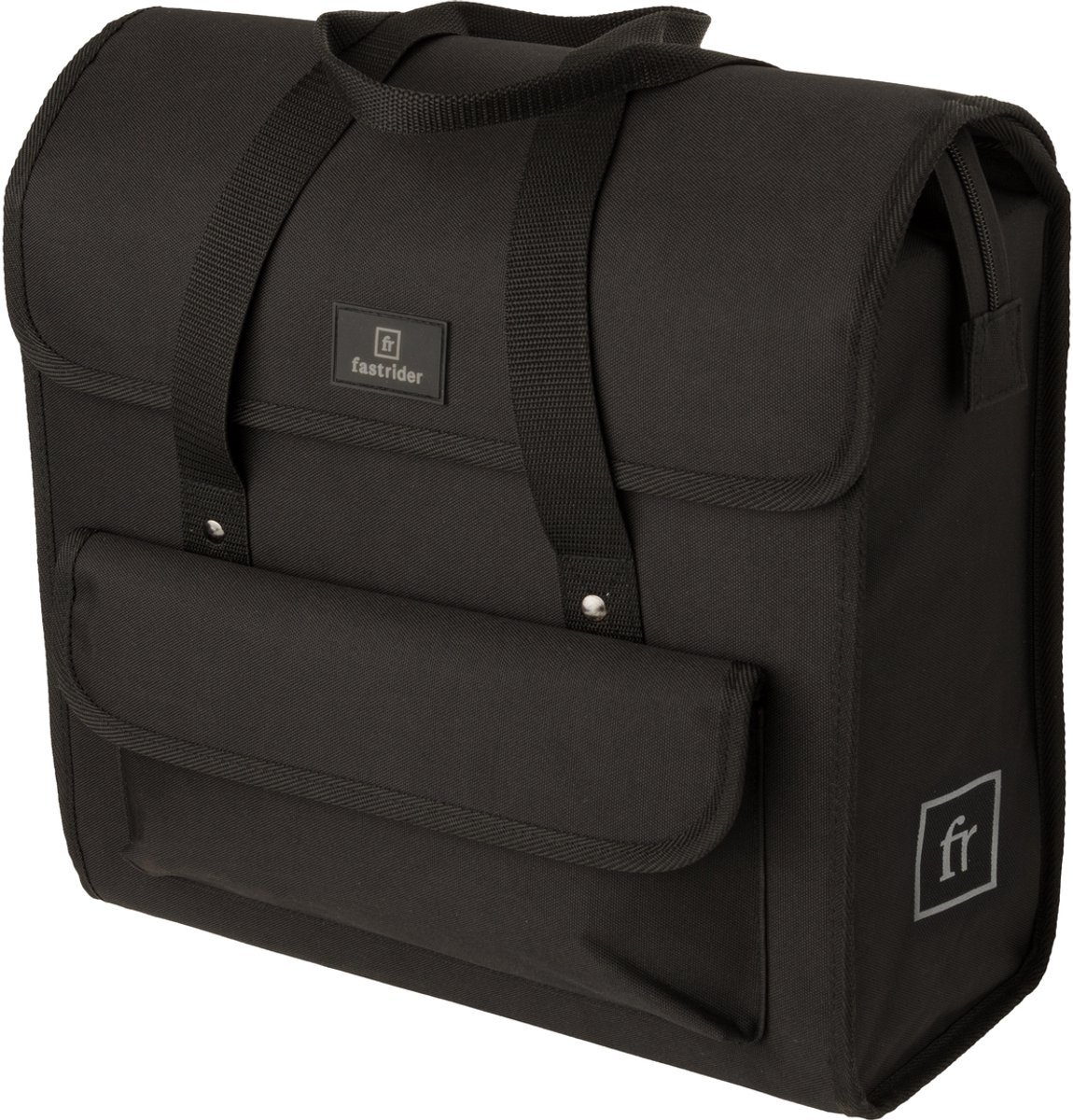 Fastrider Shopper Luxe Enkele Fietstas Zwart - 23L op Prijzenvolger.com