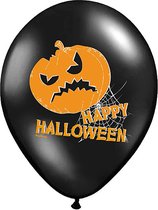 PARTYDECO - 6 pompoen ballonnen Happy Halloween - Decoratie > Muur-, deur- en raamdecoratie