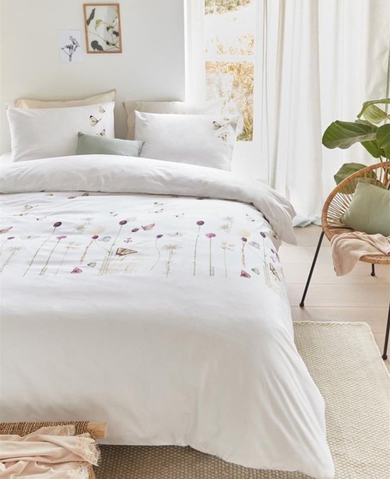 Marjolein Bastin Papilio dekbedovertrek - Tweepersoons - 200x200/220 - Naturel — afbeelding 4