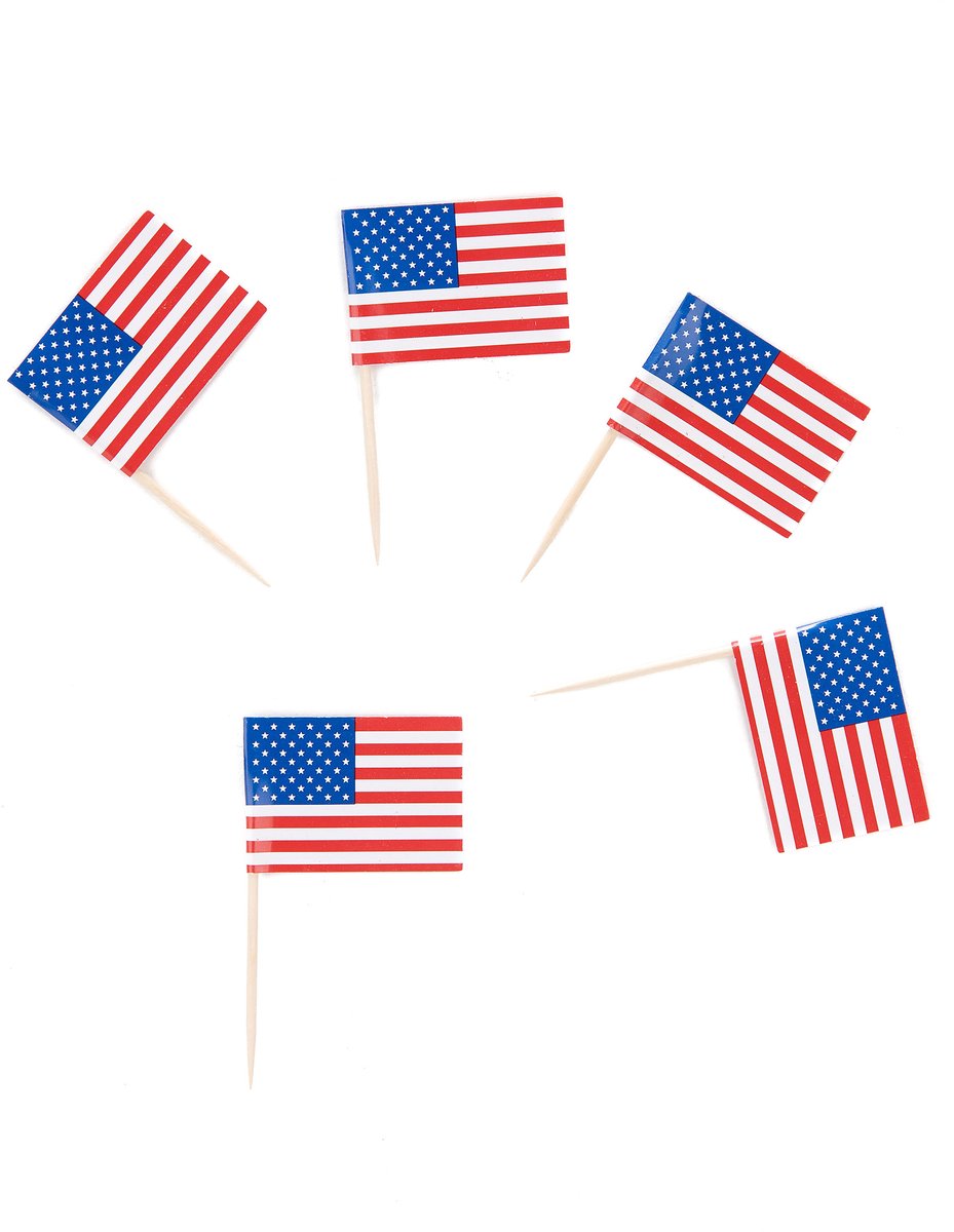 UNIQUE - Set van 30 Amerikaanse cocktailprikkers