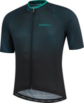 Rogelli Wielershirt KM Weave Zwart/Groen XL