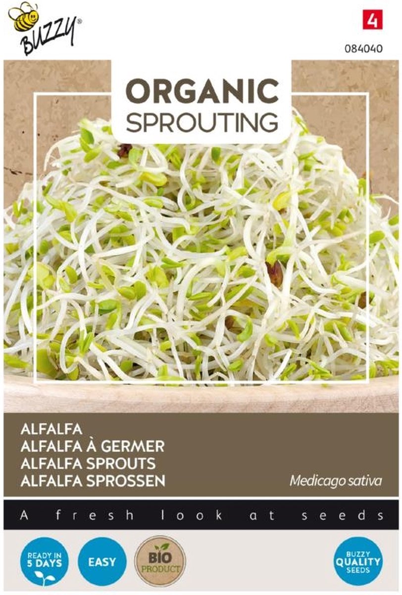 Buzzy® Organic Sprouting Alfalfa (BIO) - Buzzy Seeds Thema