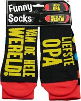 Paper Dreams Sokken Funny Socks Liefste Opa Katoen Zwart One-size
