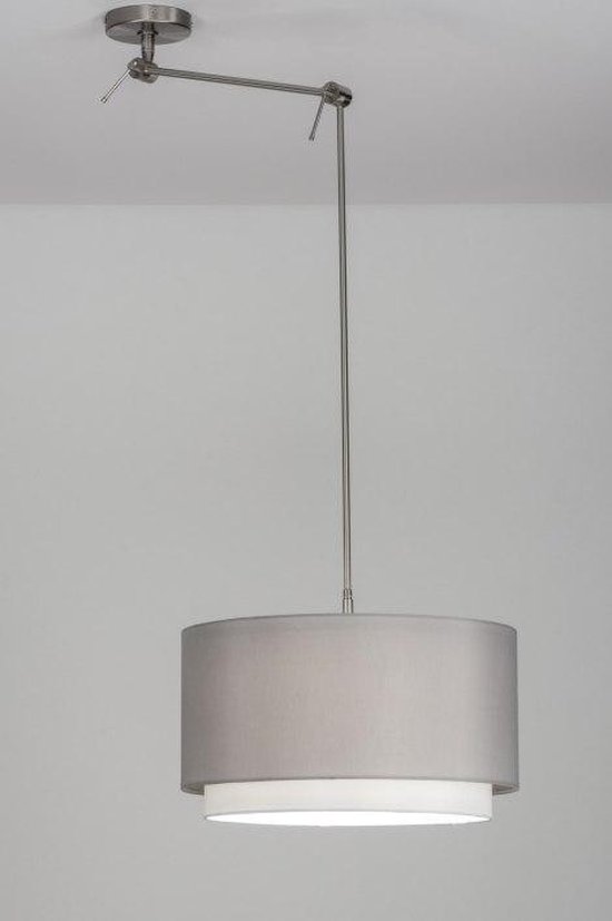 Lumidora Hanglamp 30721 - E27 - Grijs - Staal | bol.com
