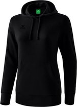 Erima Sweatshirt Met Capuchon Dames Zwart Maat 46