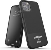 Superdry - iPhone 12 Pro  - Back Case Canvas Snap Case  Zwart