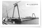Walljar - Willemsbrug '80 - Zwart wit poster