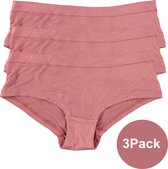 INSUA Ondergoed Dames - Hipster Dames - Roest Rood - 3 Pack - Maat XL