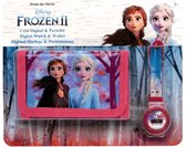 Disney Frozen 2 Horloge & Portemonnee Meisjes 10 Cm Blauw 2-delig - 5949043752963