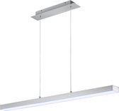LED Hanglamp - Trinon Agina - 18W - Aanpasbare Kleur - Dimbaar - Rechthoek - Mat Nikkel - Aluminium