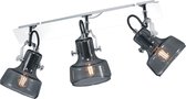 LED Plafondspot - Trinon Kilana - E14 Fitting - 3-lichts - Rond - Mat Chroom - Aluminium