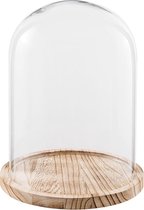 zitten minimum Monnik Clayre & Eef Stolp Ø 23*29 cm Transparant Glas Rond Glazen Stolp Stolp op  Voet | bol.com