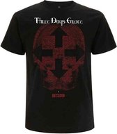 Three Days Grace Heren Tshirt -XL- Skull Zwart