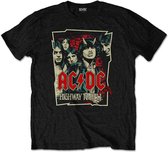 AC/DC Heren Tshirt -S- Highway To Hell Sketch Zwart