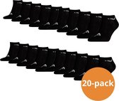 HEAD Sneaker Sokken - 20 paar sneakersokken - Unisex - Zwart - Maat 43/46