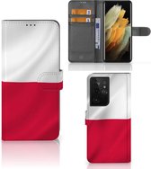 Smartphone Hoesje Geschikt voor Samsung Galaxy S21 Ultra Bookcase Polen