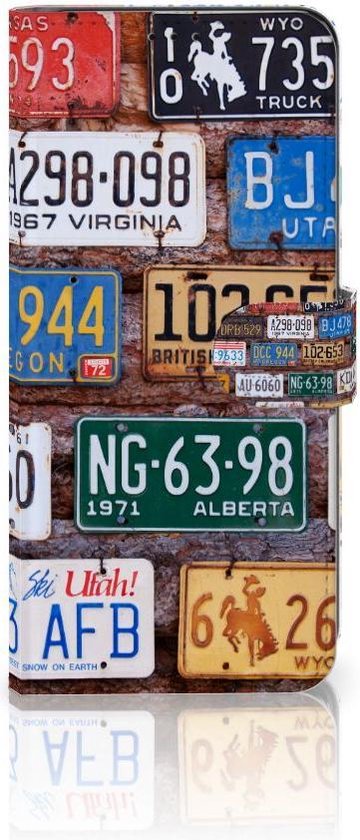 PU Premium Housse pour Samsung Galaxy S21 Ultra Portefeuille Plaques D'Immatriculation