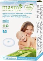 Masmi Natural Cotton Wk?adki Laktacyjne Z Bawe?ny Organicznej 30szt (w)