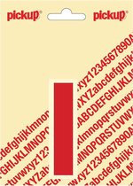 Pickup plakletter Helvetica 80 mm - rood I