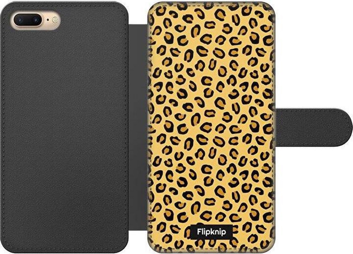 Wallet case - geschikt voor iPhone 7 Plus - Luipaardprint