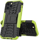 GadgetBay Shockproof schokabsorberend TPU hoesje voor iPhone 12 en iPhone 12 Pro - zwart met groen