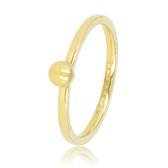 My Bendel - Aanschuif ring goud - Dames ring goud met 4 mm goud bolletje - Met luxe cadeauverpakking