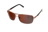 IZZLE Zonnebril Aviator PZ20-092 - Dames/Heren - Polariserend - UV400 - Bruin met zwart montuur/Gekleurd glas