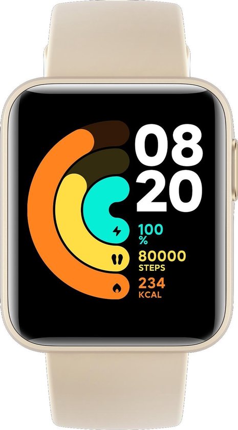intellectueel Centimeter Tot ziens Xiaomi Mi Watch Lite - Smartwatch - Ivory | bol.com