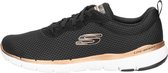 Skechers Flex Appeal 3.0-First Insight Dames Sneakers - Black/Rose Gold - Maat 36
