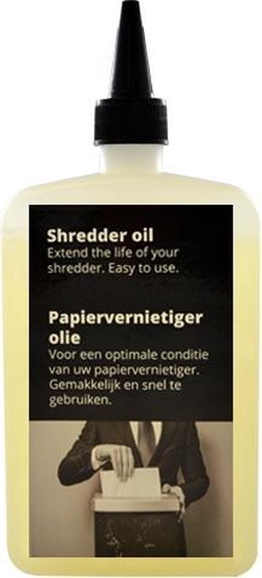 Papierversnipperaar Olie 350ml voor papiervernietiger - Papiervernietiger olie - Shredder oil - Universeel toepasbaar - Shredder Olie – Smeerolie
