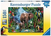 Ravensburger puzzel Olifanten in de jungle - Legpuzzel - 150XXL stukjes