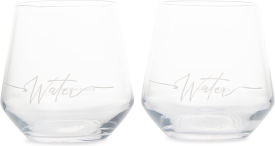 Riviera Maison Water Glazen - RM - Drinkglazen - Transparant - 2 Stuks