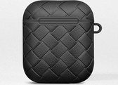 Shieldcase Woven Pattern Case geschikt voor Airpods Case - zwart