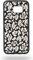 Leopard black and white Telefoonhoesje - Samsung Galaxy S7 Edge