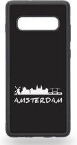 Amsterdam black and white Telefoonhoesje - Samsung Galaxy S10