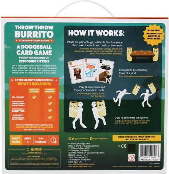 Throw Throw Burrito Extreme Outdoor Edition Kaartspel Games