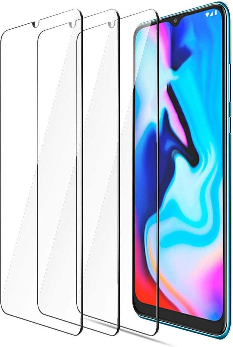 Screenprotector Glas - Tempered Glass Screen Protector Geschikt voor: Motorola Moto E7 Plus - 3x