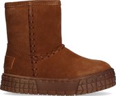 Hip H2949 Enkelboots -  Enkellaarsjes - Meisjes - Cognac - Maat 23