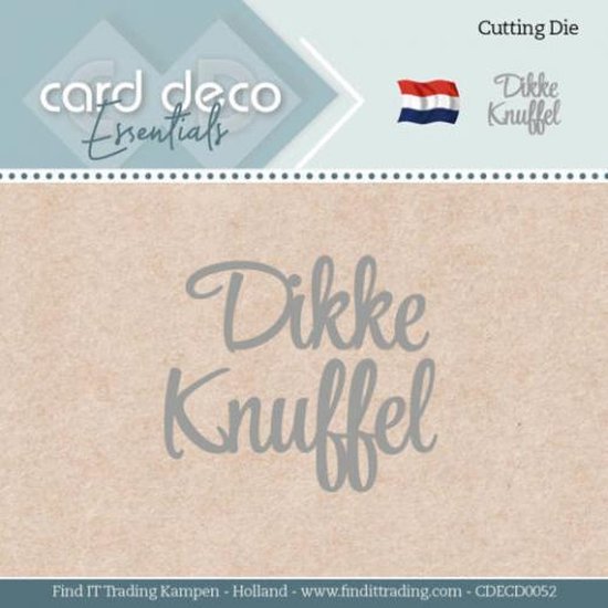 Foto: Dikke knuffel cutting dies by card deco essentials