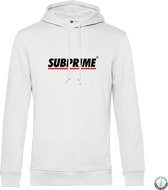 Subprime - Heren Hoodies Hoodie Stripe White - Wit - Maat 3XL