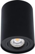 Opbouwspot Bord1 - Rond - Zwart - Kantelbaar - Ø95x125mm