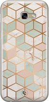 Samsung Galaxy A5 2017 siliconen hoesje - Pastel Kubus - Soft Case Telefoonhoesje - Multi - Print