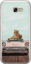 Samsung Galaxy A5 2017 siliconen hoesje - Chill tijger - Soft Case Telefoonhoesje - Multi - Print