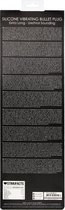 Silcone Vibrating Bullet Plug Extra Long - Black