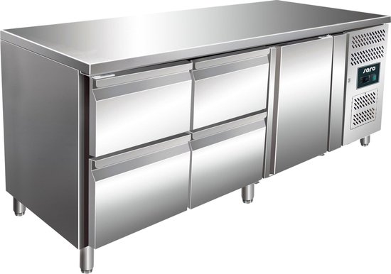 SARO Koelwerkbank incl. Ladenset met 2 x 2 lades Model KYLJA 3140 TN