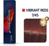 Vopsea Permanenta Wella Professionals Koleston Perfect 7/45, Blond Mediu Rosu Mahon, 60ml