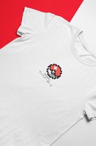 Pokeball Pixel Art Wit T-Shirt - Kawaii Anime Merchandise - Pokemon - Unisex Maat S