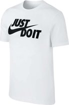 Nike - Just Do It Tee  - T-shirt Wit - XS - Wit